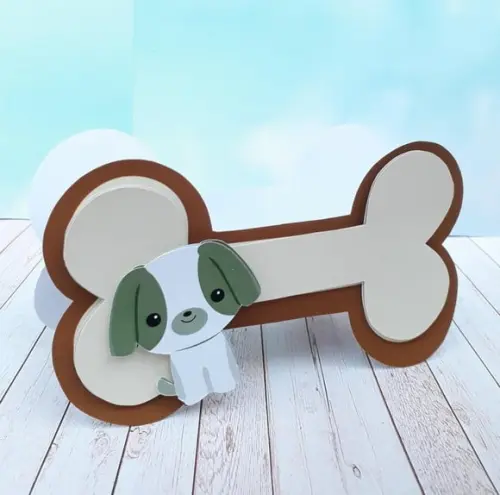 Arquivo Silhouette Caixinha Osso Cachorrinho