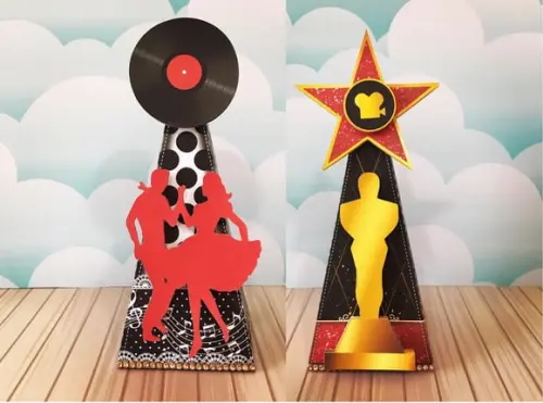 Arquivo Silhouette Caixa Piramide Anos 60 80 Dança e Cinema