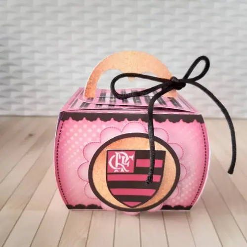 Arquivo De Corte Caixa Bem Casado Futebol Rosa Flamengo