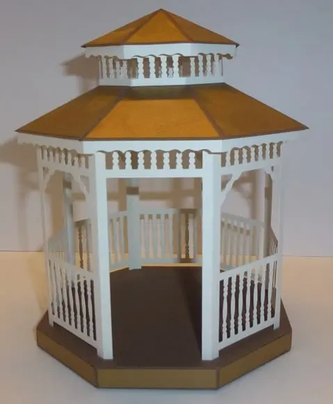 Arquivo Silhouette Coreto Gazebo 3d
