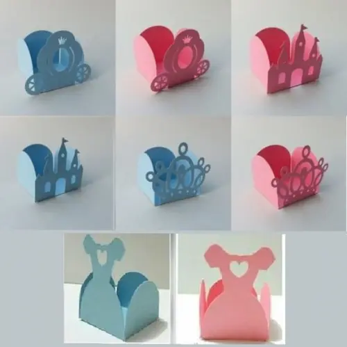 Arquivo Silhouette Forminha para Doces Princesa
