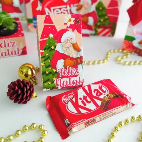 Caixa para Kitkat Natal Arquivo de Corte Silhouette
