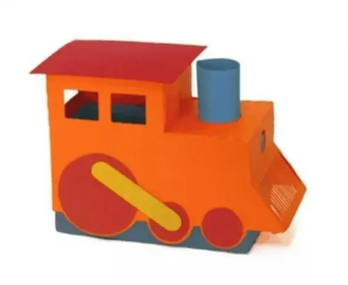 Trem Trenzinho 3d Facil Montar - Arquivo de Corte Silhouette