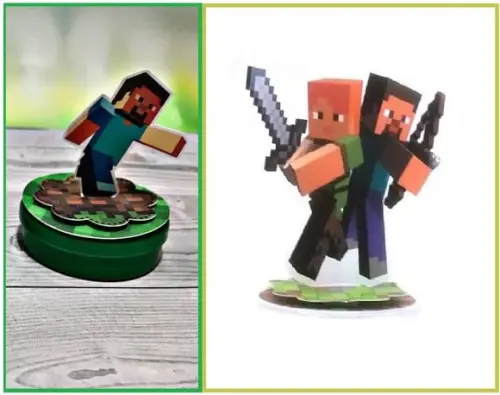 Arquivo Silhouette Aplique Latinha e Tags Minecraft