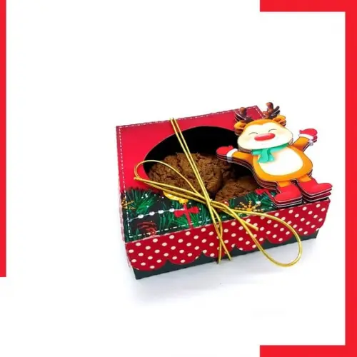 Arquivo Silhouette Caixa para Biscoito Natal