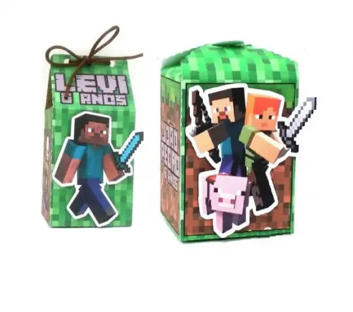 Arquivo Silhouette Caixa Milk Scalope Minecraft