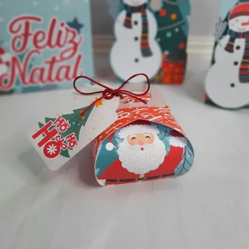 Arquivo Silhouette Caixa Trouxinha Bem Casado Natal