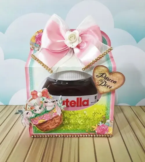 Arquivo de Corte Porta Nutella 140g Páscoa