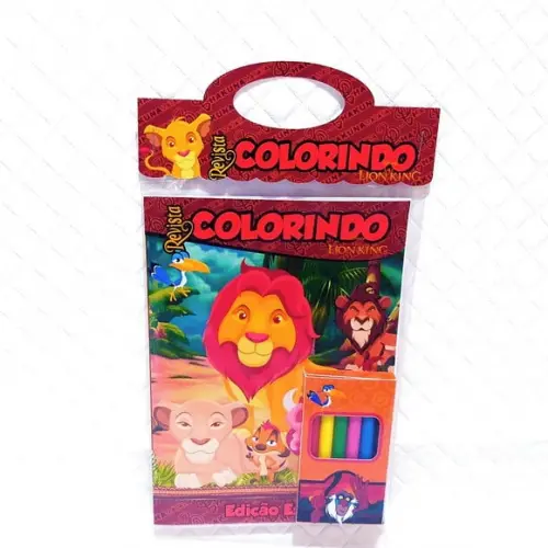 Arquivo de Corte Revistinha para Colorir Rei Leão pdf