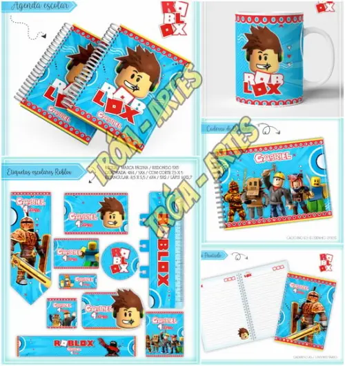 Arquivo Silhouette Kit volta as aulas Roblox