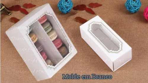 Arquivo Silhouette Caixa para Macarron