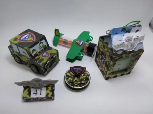 Arquivo Silhouette Kit Festa Infantil Exercito