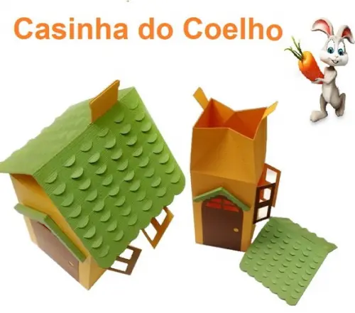 Arquivo de Corte Caixinha Milk Casinha do Coelho - Páscoa
