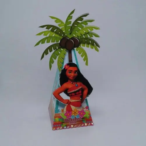 Arquivo Silhouette Caixinha Piramide Moana