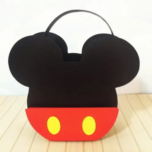 Arquivo Silhouette Forminha Mini Cesta Mickey