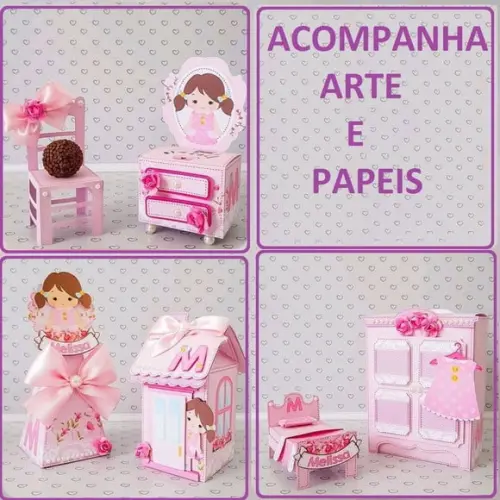 Arquivo Silhouette Kit CASA DE Boneca LUXO