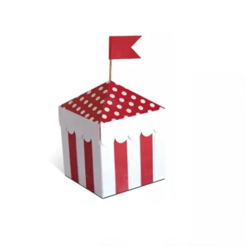 Caixinha Tenda Circo Arquivo de Corte Silhouette