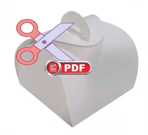 Caixa Bem Casado, Trouxinha, Bombom - Arquivo pdf Tesoura