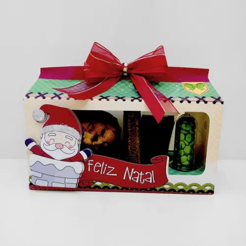 Arquivo Silhouette Mini Confeiteiro Panetone Natal