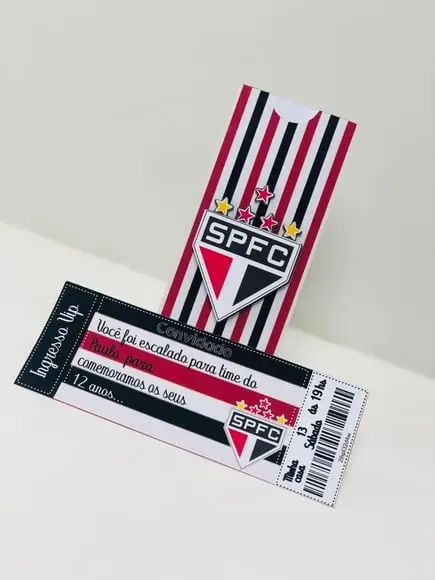 Arquivo de Corte Convite Ingresso Futebol São Paulo