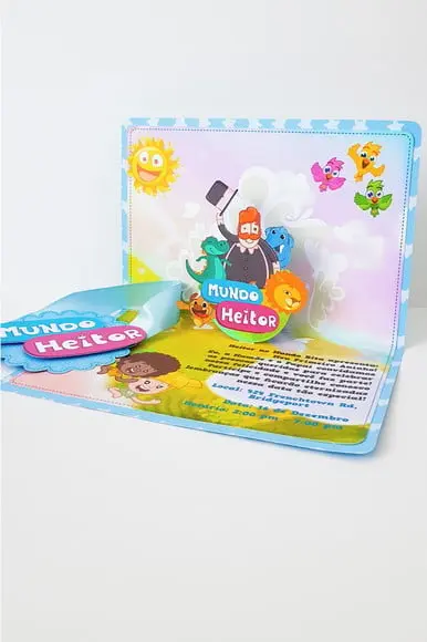 Arquivo Silhouette Convite Festinha Infantil Mundo Bita