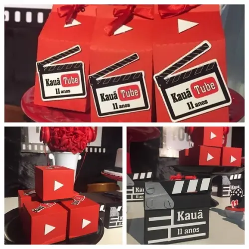 Arquivo Silhouette Kit Festa infantil Youtuber