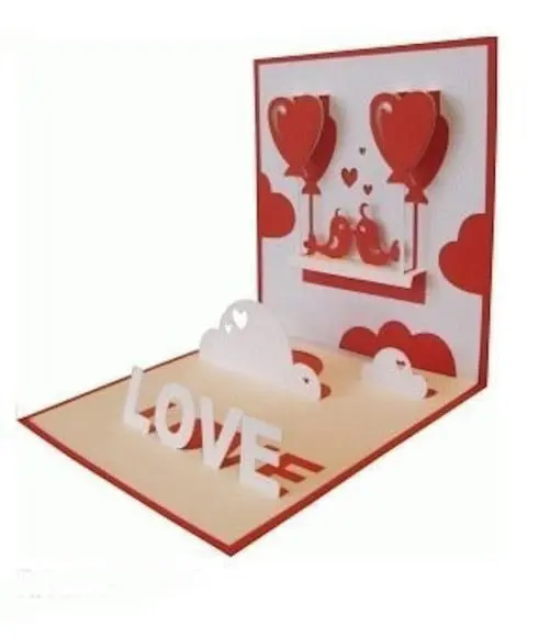 Arquivo Studio Cartão Pop Up Love Dia dos Namorados