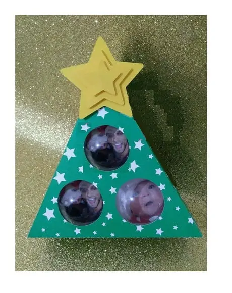 Árvore decoração bolinhas Natal Arquivo Silhouette
