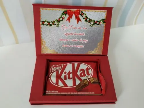 Arquivo de Corte Caixa Kitkat Natal Infantil