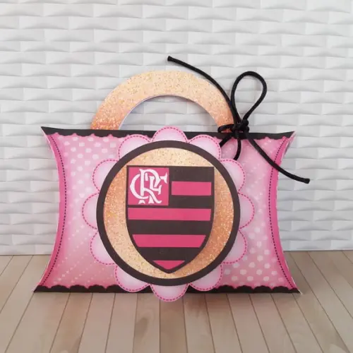 Arquivo De Corte Almofada Futebol Rosa Flamengo