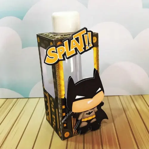 Arquivo Silhouette Caixinha Porta Tubete Batman Cute