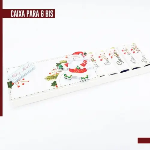 Arquivo de Corte Caixa para 6 Bis Natal