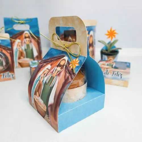 Arquivo Silhouette Sacolinha Panetone 80g Natal