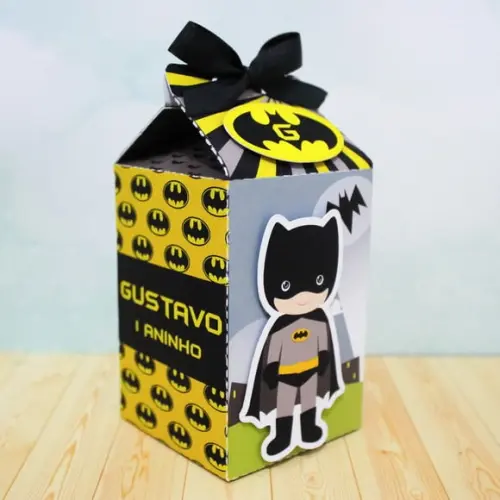 Arquivo Silhouette Caixinha Milk Batman Cute