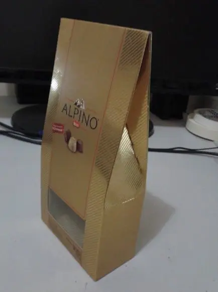 Arquivo Silhouette Caixinha Chocolate Alpino Visor