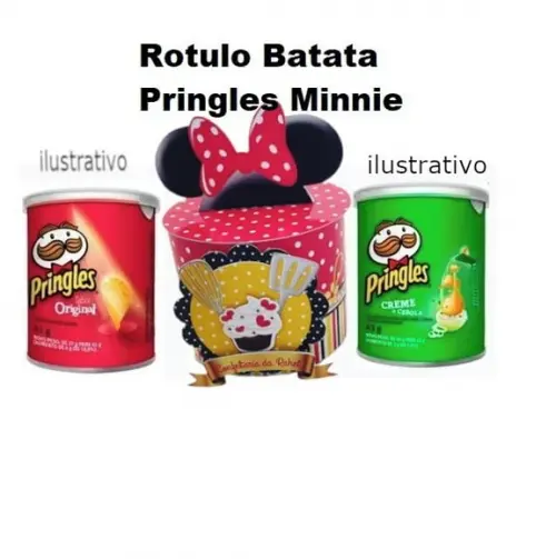 Arquivo Silhouette Rotulo Batata Minnie