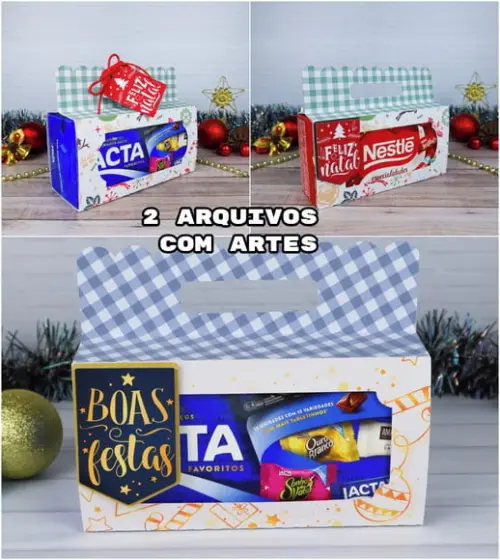 Arquivo Studio Embalagem Caixa Bombom Natal Ano Novo