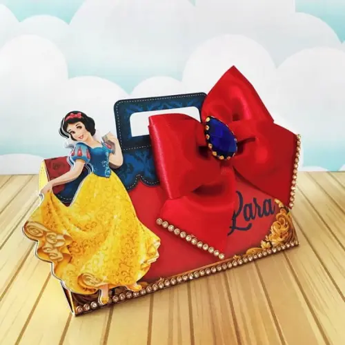 Arquivo Silhouette Bolsinha Boleada Branca de Neve