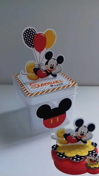 Arquivo Silhouette Aplique Para Latinha E Acrilico Mickey
