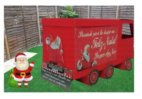 Arquivo Silhouette Caminhão Caixa Latinha Cocacola Natal