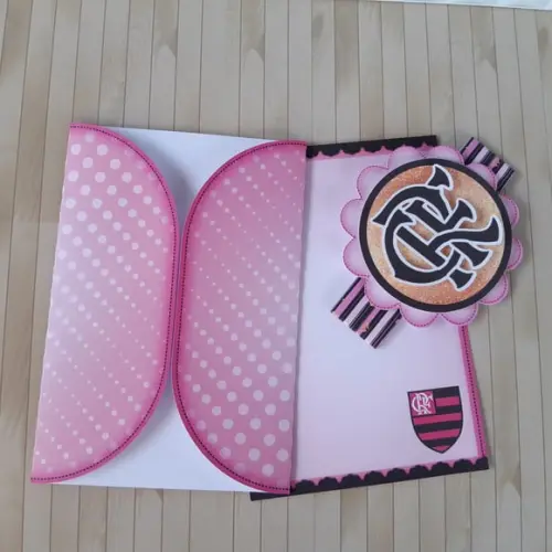 Arquivo De Corte Convite Rosa Festinha Flamengo Futebol