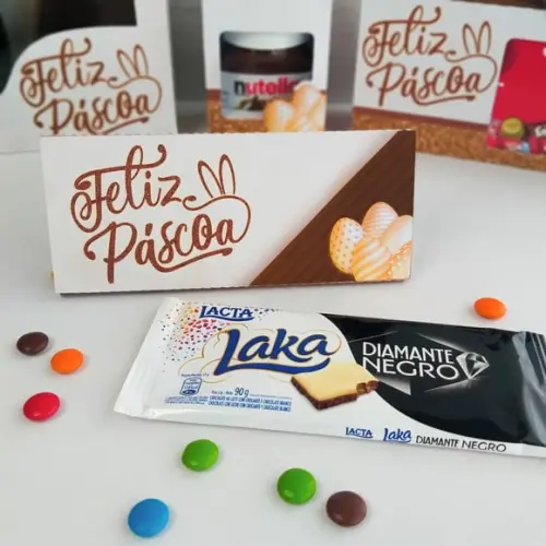 Arquivo de Corte Capa para Barra Chocolate Páscoa