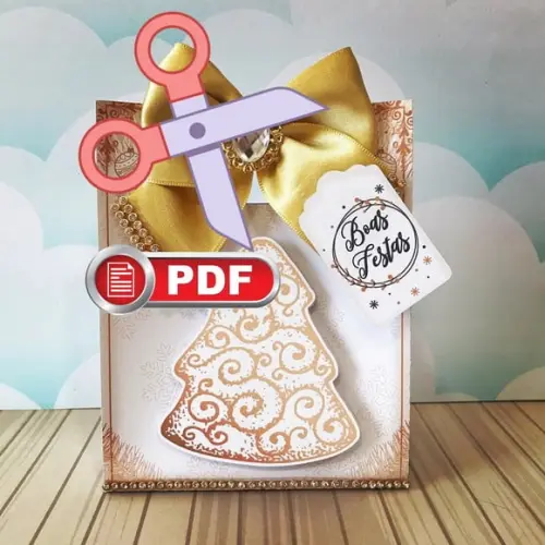 Arquivo pdf Sacolinha Natal da Mamãe Tesoura