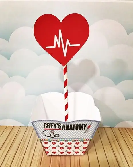Arquivo de Corte Cachepot Centro de Mesa Greys Anatomy