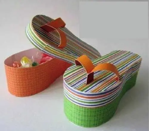 Arquivo de Corte Silhouette Caixa Chinelo 3d Sandali