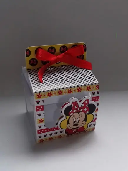 Arquivo Silhouette Capa Caixinha Acrilico Minnie