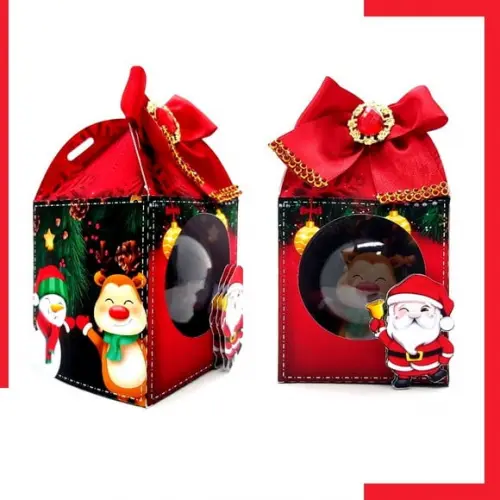 Arquivo Silhouette Caixa Para Bolinha 7x7 Natal