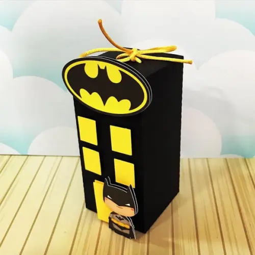 Arquivo Silhouette Caixinha Prédio Batman Cute