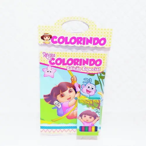 Arquivo de Corte Revistinha de Colorir Dora Aventureira pdf