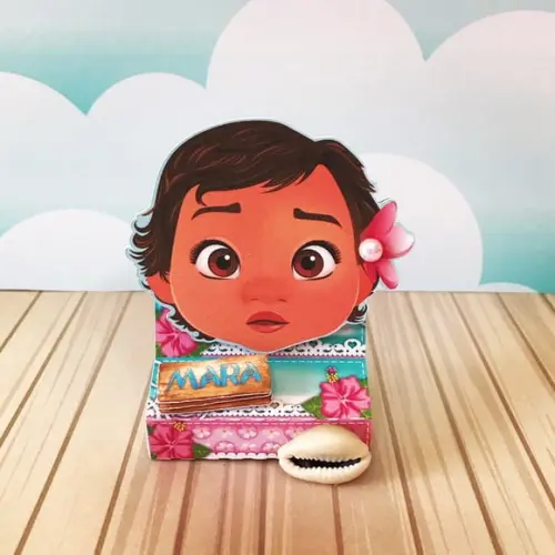 Arquivo Silhouette Porta Bis duplo Moana baby